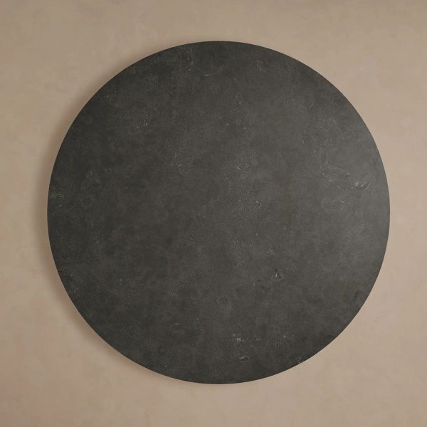 Finnley Round Marble Stone Top With Wood Plinth Bases - Image 5