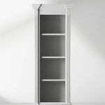Athens Narrow Bookcase Single Row Display Cabinet - Image 6