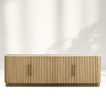 Finnley Sideboards Living Room Media Cabinets with Marble Top - Image 4