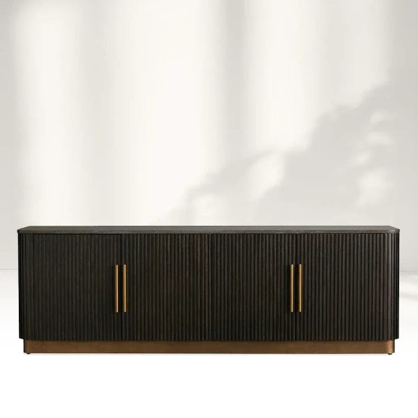 Finnley Sideboards Living Room Media Cabinets with Marble Top - Image 5