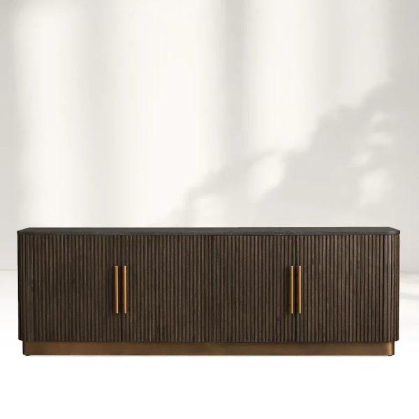 Finnley Sideboards Living Room Media Cabinets with Marble Top - Image 8