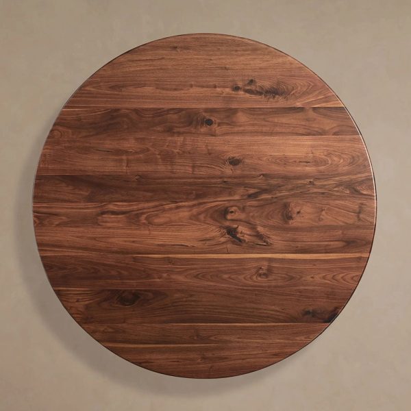 Modern Simplicity Jacob Round Dining Tablewith Vertex Solid Iron Base - Image 5