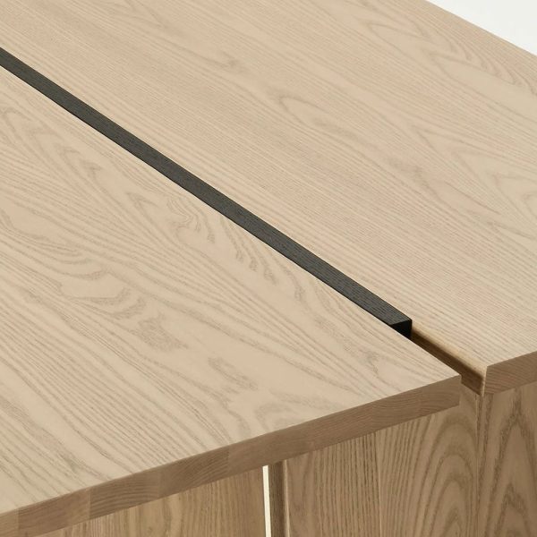 Carlisy Ash Wood Rectangle Dining Table Rural Style - Image 7