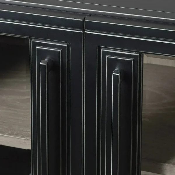Factory Small Cabinet with Tempered Glass Doors - Image 5