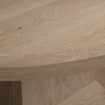 Leighton Extension Dining Table Wood Round Rural Dining Table with Leaves - Image 5