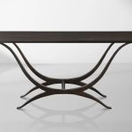 Chorda Rectangular Dining Table 84" Stoneware Tabletop Dining Table with Iron Base - Image 6