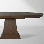 Leighton Extension Dining Table Wood Round Rural Dining Table with Leaves - Image 14